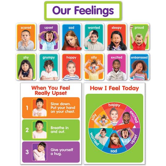 Scholastic&#xAE; Teaching Resources Our Feelings Bulletin Board Set, 15ct.